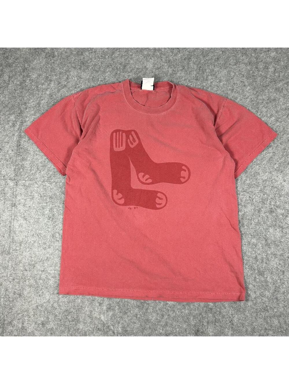 Vintage 90s Boston Red Sox Faded MLB Baseball T Shirt Size XL